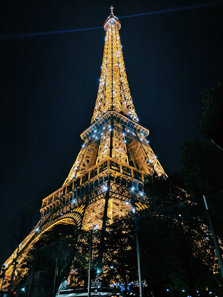 Eiffel Tower, Paris during Night Time